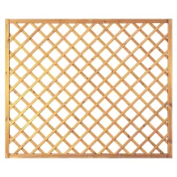 Diagonal-Rankzaun 180 x 150 cmMW 10 x 10 cm, Rahmen 45/45 mm, kdi grünLeisten 12 x 30 mm, genagelt