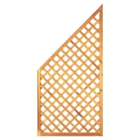 Diagonal-Rankzaun ECKE  90 x 180/90 cmMW 6 x 6 cm, Rahmen 45/45 mm, kdi grünLeisten 12 x 30 mm, genagelt