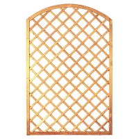 Bogen-Rankzaun-Serie 120 x 180/160 cm MW 10 x 10 cm, Rahmen 45/45 mm, kdi grünLeisten 12 x 30 mm, genagelt