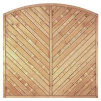 Maxi-Diagonal-Bogen 180 x 180/160 cmRahmen 45/45 mm, kdi grünLamellen geriffelt & geschraubt