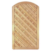 Maxi-Diagonal Bogen Tor 100 x 180/160 cmRahmen 45/90 mm, ohne Beschlag, kdi grünLamellen geriffelt & geschraubt