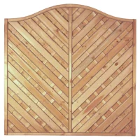 Maxi-Diagonal-Krone 180 x 180/160 cmRahmen 45/45 mm, kdi grünLamellen geriffelt & geschraubt