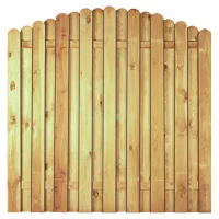 LIEKE-Serie Bogen 180 x 180/160 cmohne Rahmen, kdi grünLamellen 14 x 120 mm, geschraubt