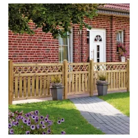 KAMPEN-Serie Senkrecht Ranki 100 x 90 cm
Rahmen 45/70 mm, kdi grün
Latten 16/90 mm, glatt