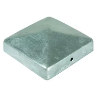 Pfostenabdeckung aus Metall 9 x 9 cmPyramide Feuerverzinkt