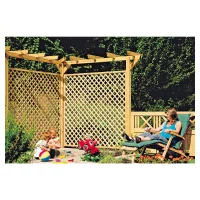 Pfosten für Pergola, GESCHLITZT 
9 x 9 x 240 cm, kdi-grün