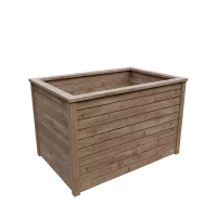 VEIJLE-Hochbeet LÄRCHEB 125 x H 80 x T 85 cm, 650 linkl. Folieneinsatz, vorgefertigt