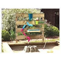 KLAUS Wasserspielwandca.  B 100 x T 35 x H 120 cm, kdi-grünBausatzinkl. Wasserbehälter, Schläuchen und Halterungen