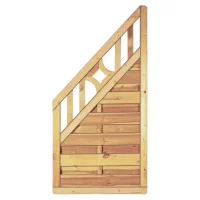 Antikzaun-Serie Ecke90 x 180/90 cm, kdi-grünRahmen 45/68 mm, Lam. genutet, geschr.
