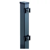 TOM Zaunpfosten RAL 7016 anthrazitfür 1230 mm, RR60/40x 1700 mmmit Klemmhalter