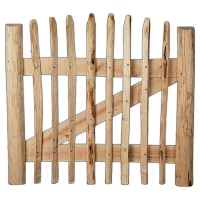 ROLLO-LattenzauntorBreite ca. 100 cm, ohne BeschlagLattenabstand 8-10 cm, Höhe 60 cm