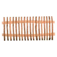 MARRE-Lattenzaun Haselnuss180 x 80 cmLattenabstand 6 cm, Querriegel halbrund