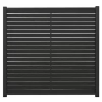 HANÖ-Serie BPC-Rhombus-Steckzaun-Set1793 x 1774 mm, ANTHRAZIT = 3 Pakete21 Lamellen 20 x 75/68 x 1793 mm