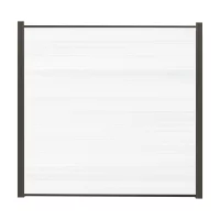ELSKOP-Serie Zaunset, WPC-Steckzaunsystem1790 x 1760 mm, WEIß-coextrudiert12 Zaunlamellen