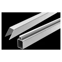 ECOSTECK-Start & Abschluss SetSILBER, für ein Eckelement32/25 x 20 x 900 mm, Aluminium