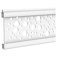 ECOSTECK-Gitterfüllung KreiseSILBER, 20 x 140 x 1800 mmAluminium hell eloxiert