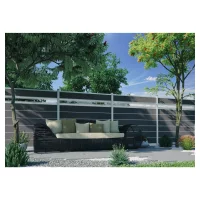 GOTLAND-Serie WPC-Steckzaunsystem
Zaunset für ein Zaunfeld 180 x 175 cm
Schiefergrau / SILBER, kartonverpackt