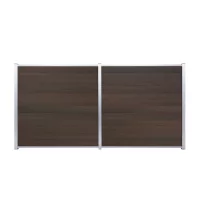 SKÄR-Serie WPC-SteckzaunsystemBRAUN-MULTICOLOR-Holzstruktur1796 x 20 x 148  mm, Schwedenprofil