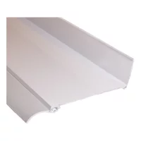 Wandanschlußprofil 120 mm, Alu2050 mm, WEIß RAL 9016inkl. Dichtung