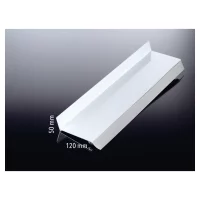 Wandanschlußprofil 120 mm, Alu
6100 mm, WEIß RAL 9016
inkl. Dichtung weiß
