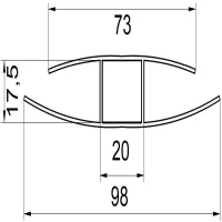 Polycarbonat H-Profil 6000 mm
für 16 mm, glasklar
nur für den senkrechten Verbau