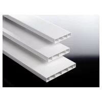 Hohlkammerbrett 120 x 25 mm, weiß, PVC
6000 mm